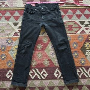 Men's Slim Straight Black Jeans